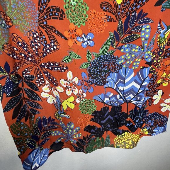 NWT Loft Women’sSleeveless Top SZ 24/26 Floral Hummingbird Boho Cottagecore - Picture 9 of 12